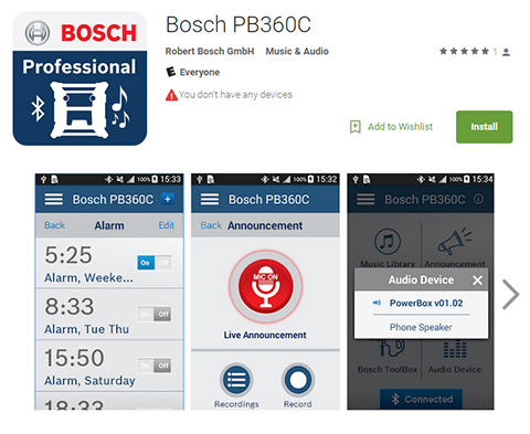 PB360C Bluetooth App