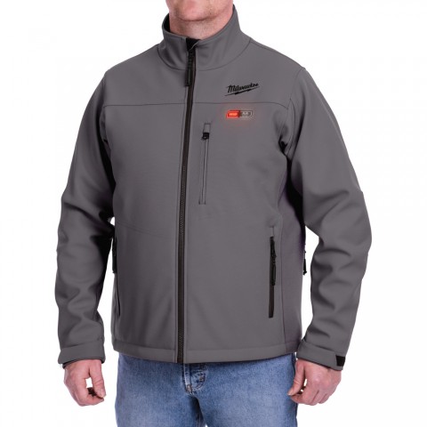 gray milwaukee heated jacket